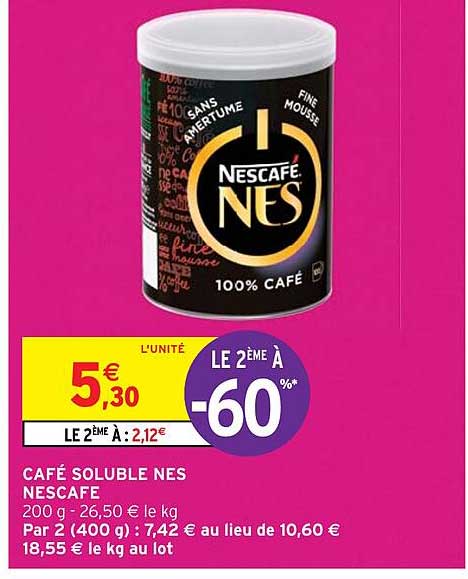 Café Soluble Nes Nescafé