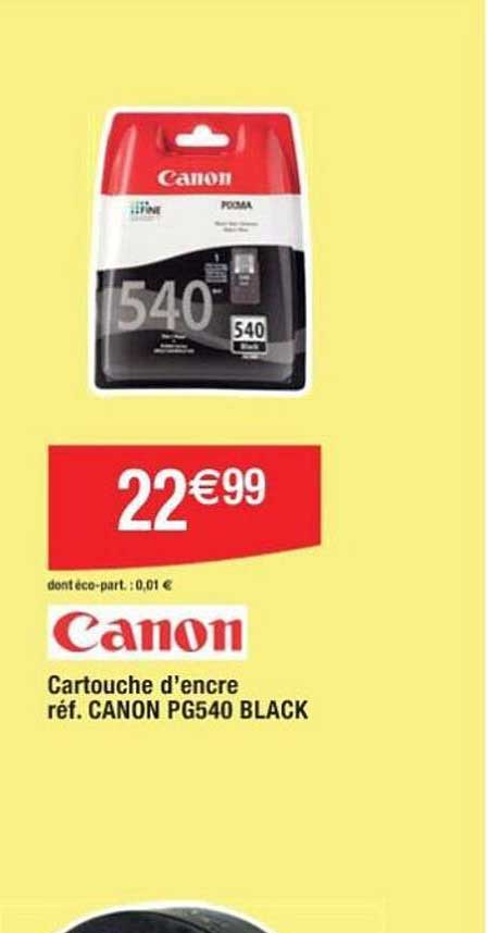 canon cartouche d'encre réf. canon pg540 black
