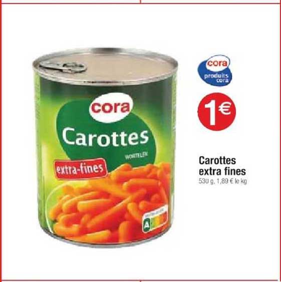 Carottes Extra Fines
