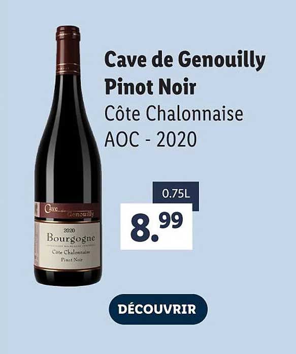 cave de genouilly pinot noir côte chalonnaise