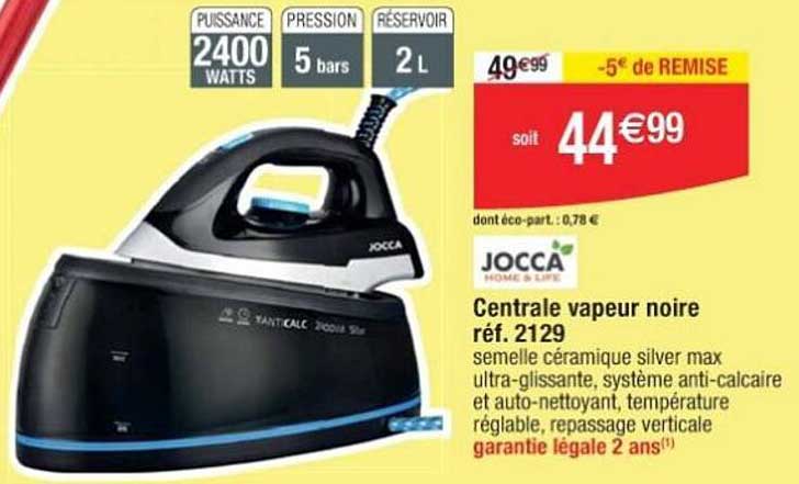 Centrale Vapeur Noire Jocca