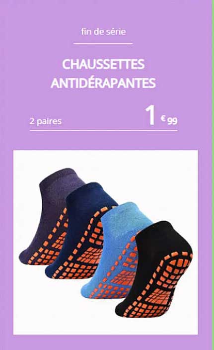 chaussettes antidérapantes