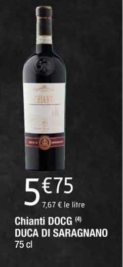 chianti docg duca di saragnano