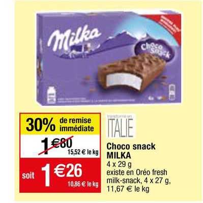 choco snack milka