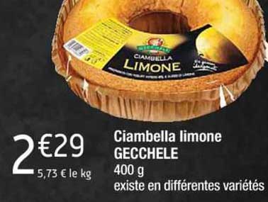 ciambella limone gecchele