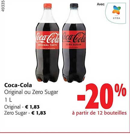 coca-cola original ou zero sugar