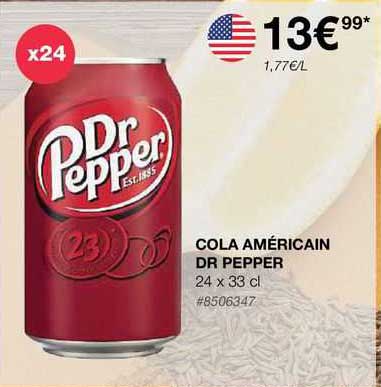cola américain dr pepper