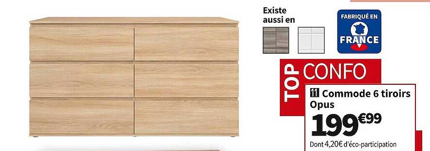 commodes 6 tiroirs opus