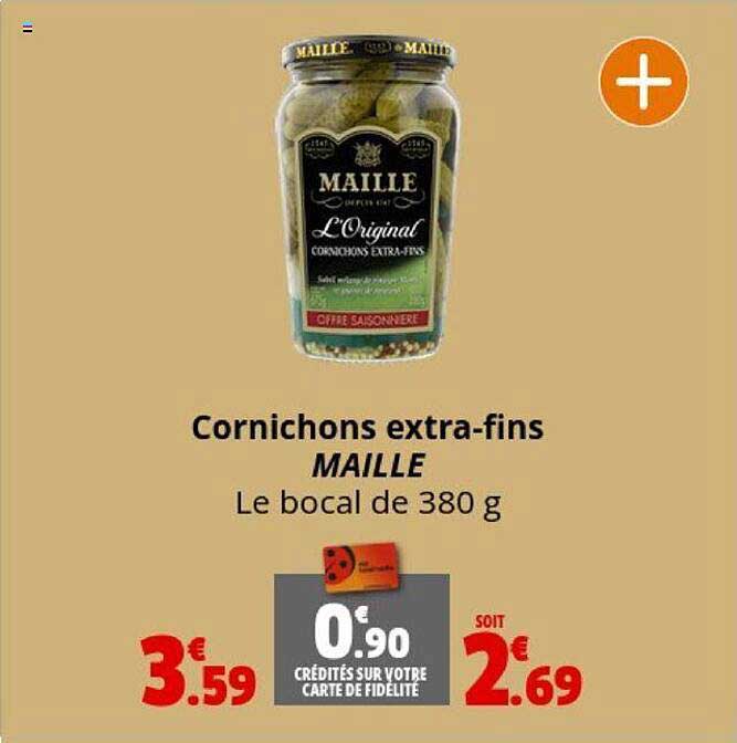 cornichons extra-fins maille