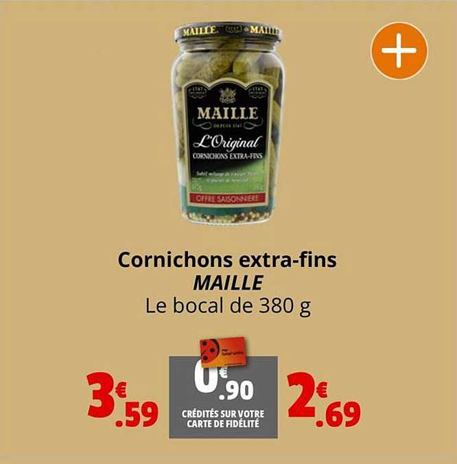 cornichons extra-fins maille