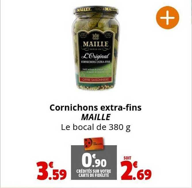 cornichons extra-fins maille