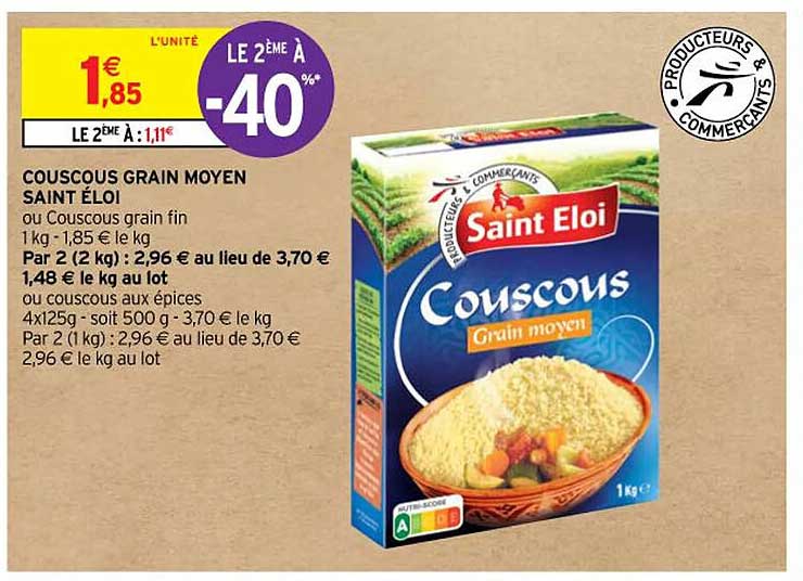 couscous grain moyen saint éloi
