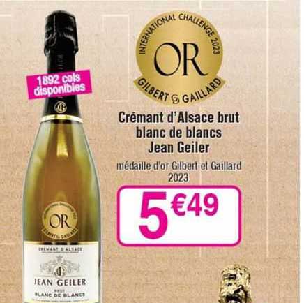 crémant d'alsace brut blanc de blancs jean geiler