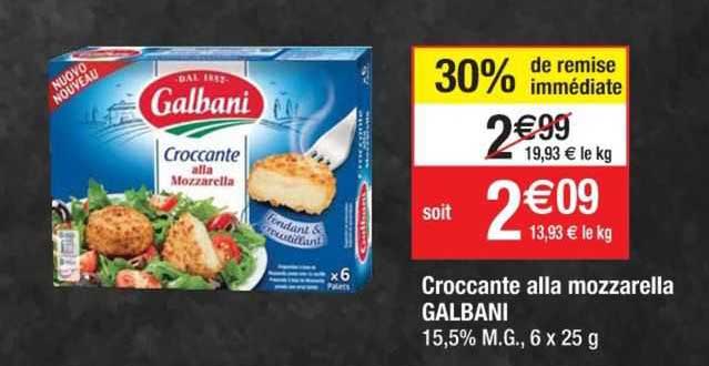 croccante alla mozzarella galbani