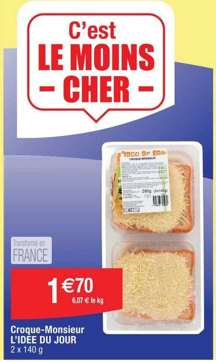 croque-monsieur l'idée du jour