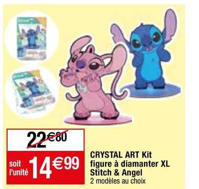 crystal art kit figure à diamanter XL stitch & angel
