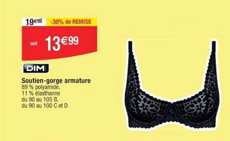dim soutien-gorge armature