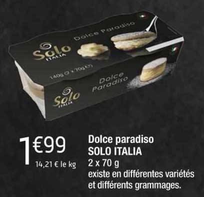 dolce paradiso solo italia