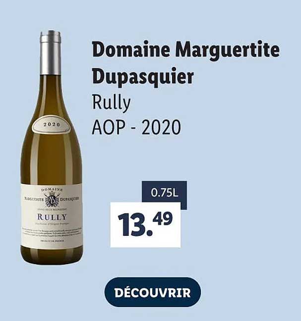 domaine margueritte dupasquier rully aop - 2020