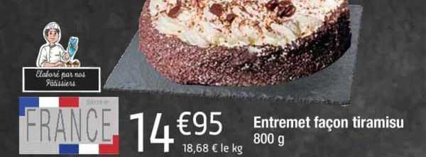 entremet façon tiramisu