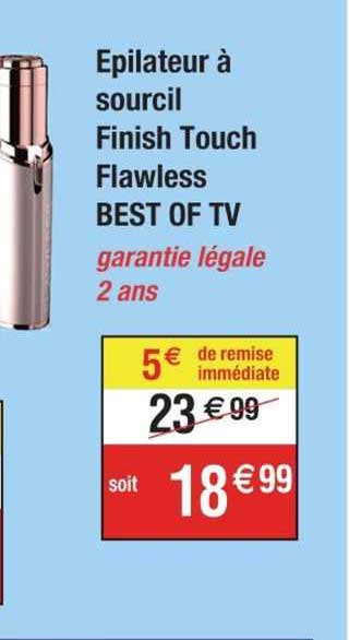 épilateur à Sourcil Finish Touch Flawless Best Of Tv