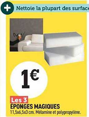 éponges magiques