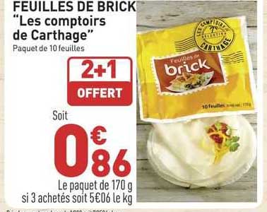 feuilles de brick "les comptoirs de carthage"
