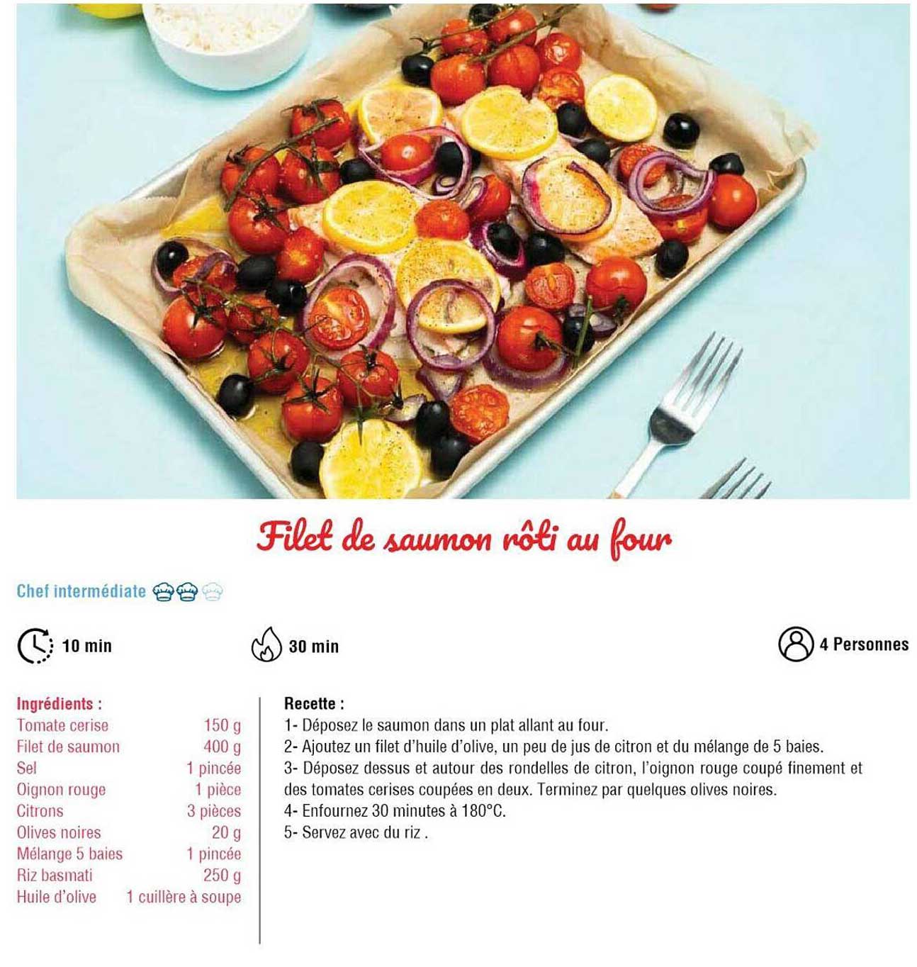 filé de saumon rôti au four