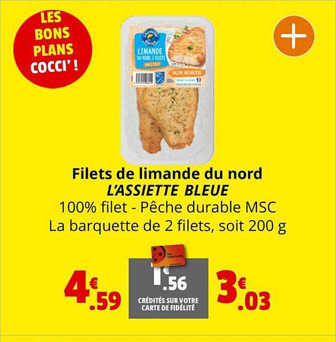 filets de limande du nord l'assiette bleue