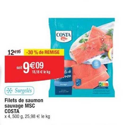 Filets De Saumon Sauvage Msc Costa