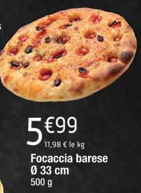 focaccia barese ø 33 cm