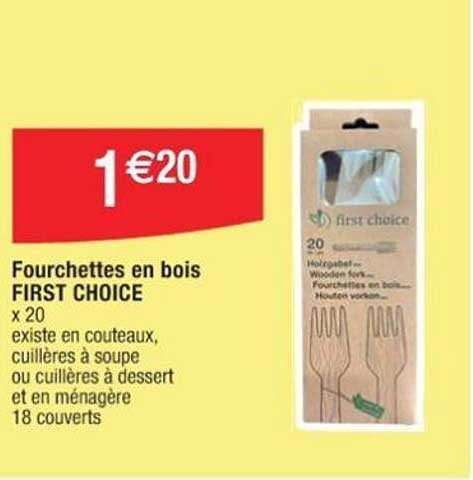 fourchettes en bois first choice