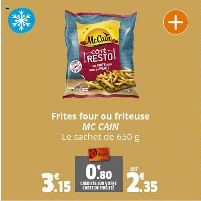 frites four ou friteuse mc cain