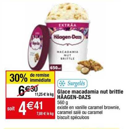 glace macadamia nut brittle häagen-dazs