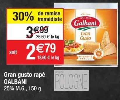 gran gusto rapé galbani