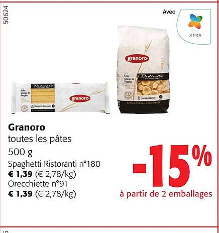 granoro toutes les pâtes