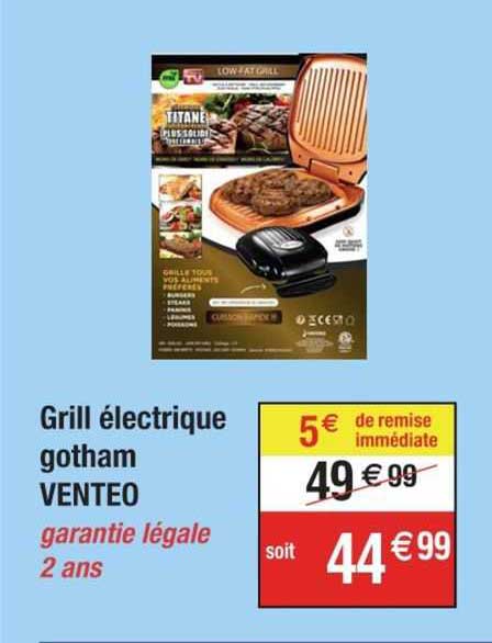 grill électrique gotham venteo