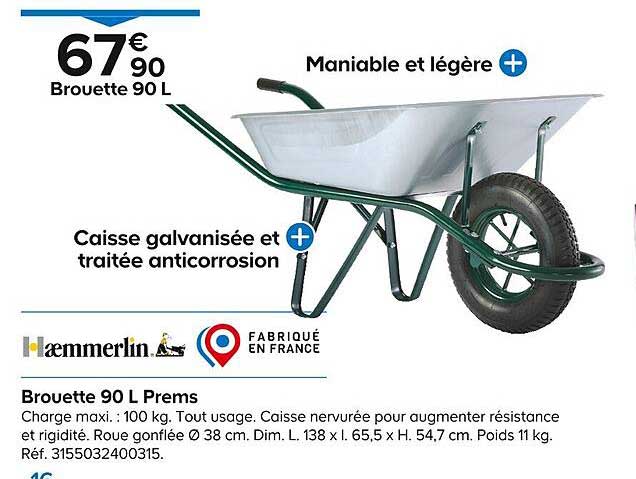 haemmerlin brouette 90 l prems