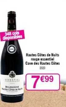 hautes côtes de nuits rouge essentiel cava des hautes côtes