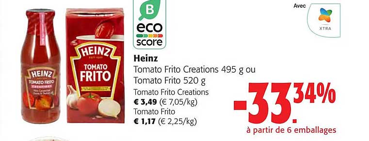 heinz tomato frito créations ou tomato frito