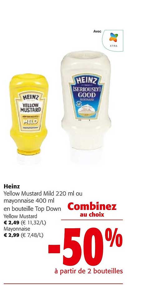 heinz yellow mustard mild ou mayonnaise