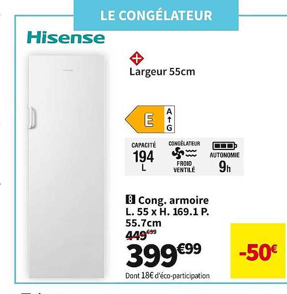 hisense cong. armoire