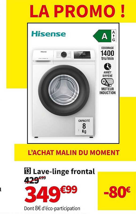 hisense lave-linge frontal