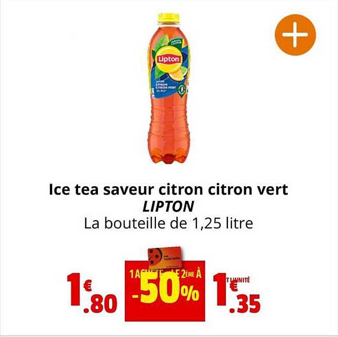Ice Tea Saveur Citron Citron Vert Lipton