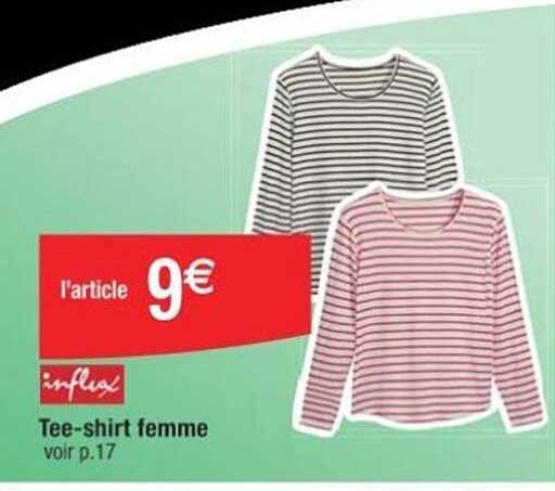 influx tee-shirt femme