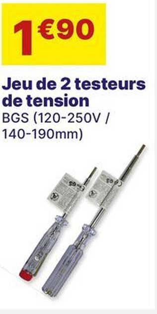 jeu de 2 testeurs de tension