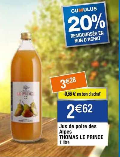 Jus De Poire Des Alpes  Thomas Le Prince