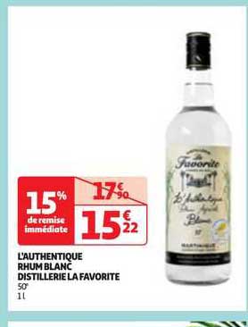 l'authentique rhum blanc distillerie la favorite