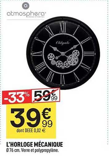 l'horloge mécanique atmosphera