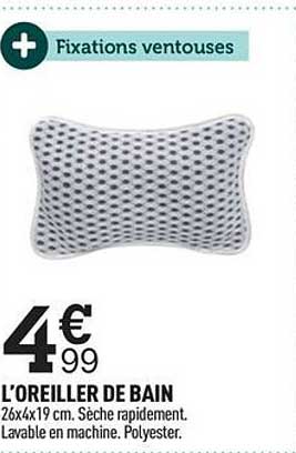 l'oreiller de bain
